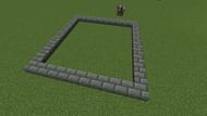 The farm's simple slab outline (Image via Mojang)